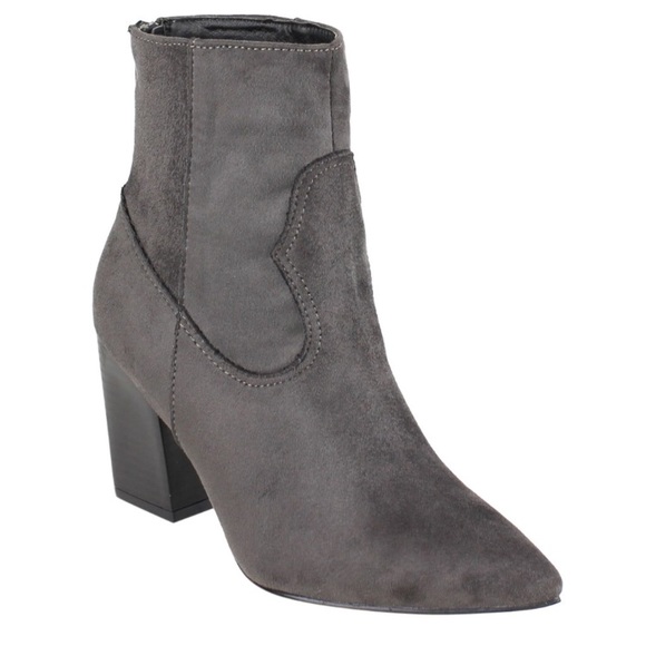 NEW 🐰 ANKLE RIDING BOOTIES Cowboy Point Zipper - Picture 3 of 7